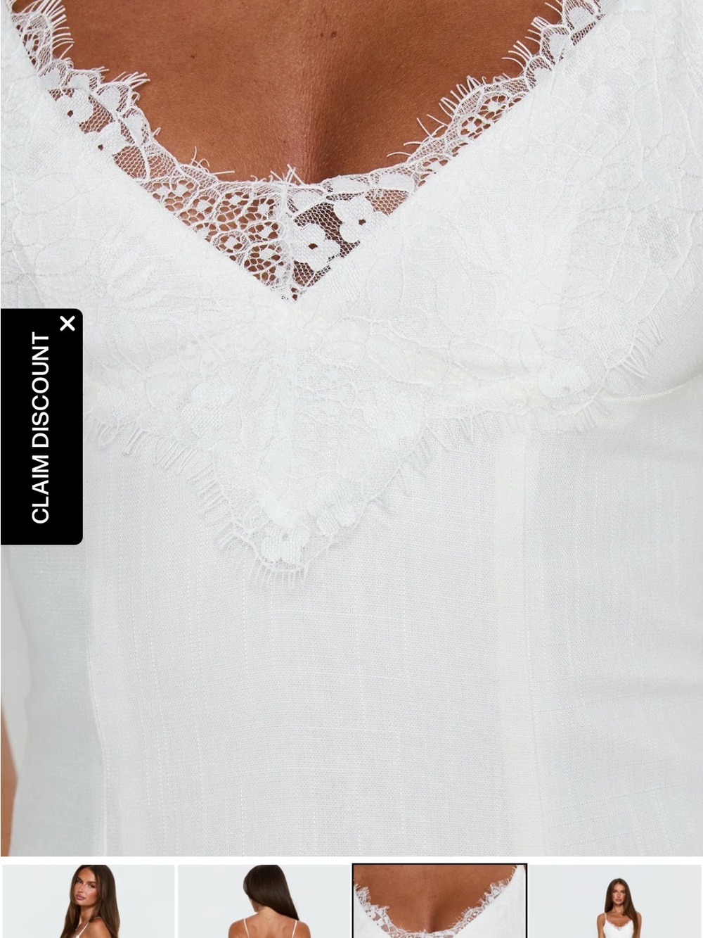 Princess Polly Bloomie Lace Godet Mini Dress White - Picture 5 of 5